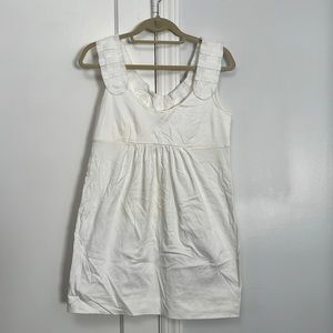 NWOT Jcrew white empire waist minidress size small